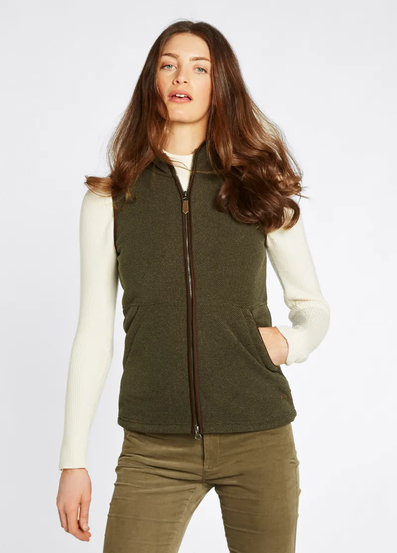 Dubarry Ladies Carbury Gilet - Olive-1