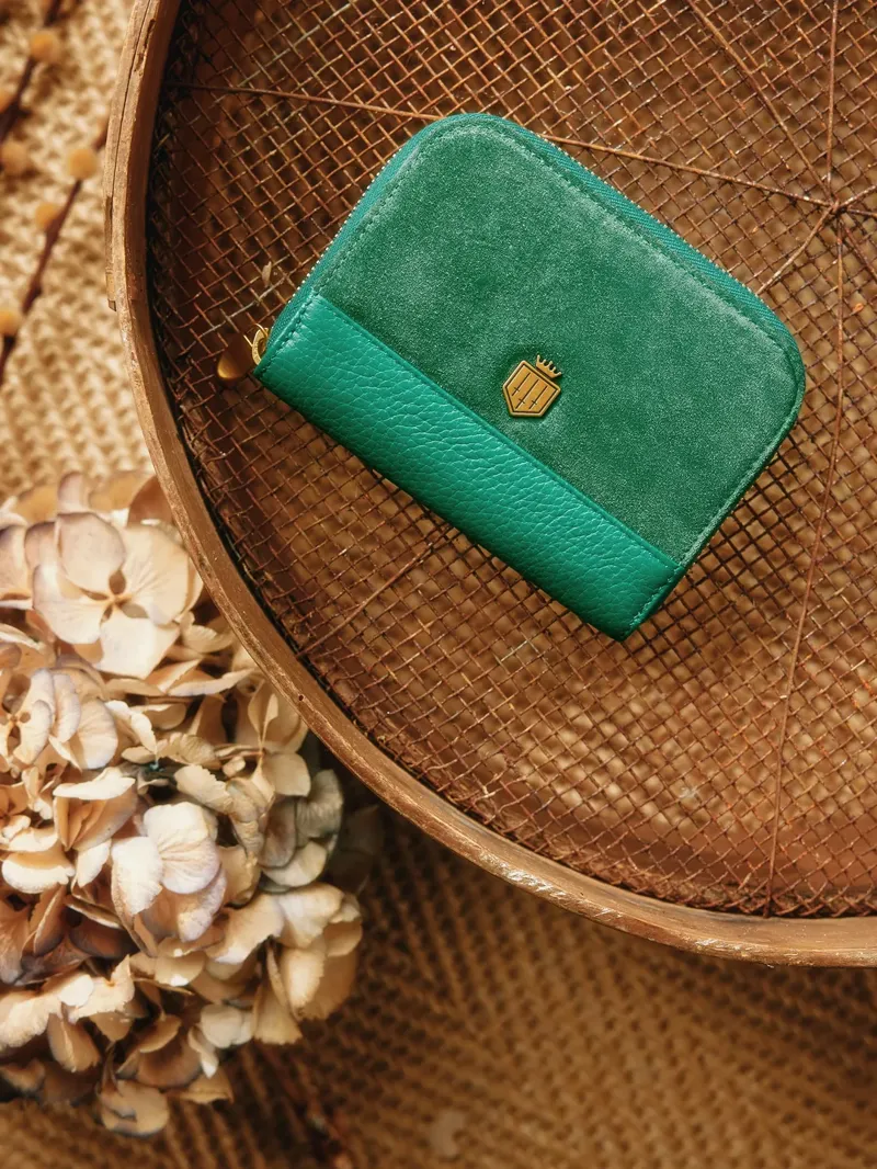 Fairfax and Favor Mini Salisbury Purse - Clover Green-3
