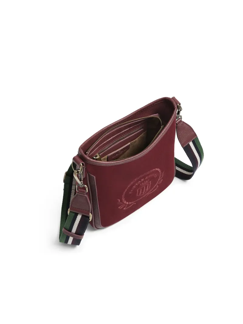 Fairfax and Favor Richmond Messenger Bag Ruby-2