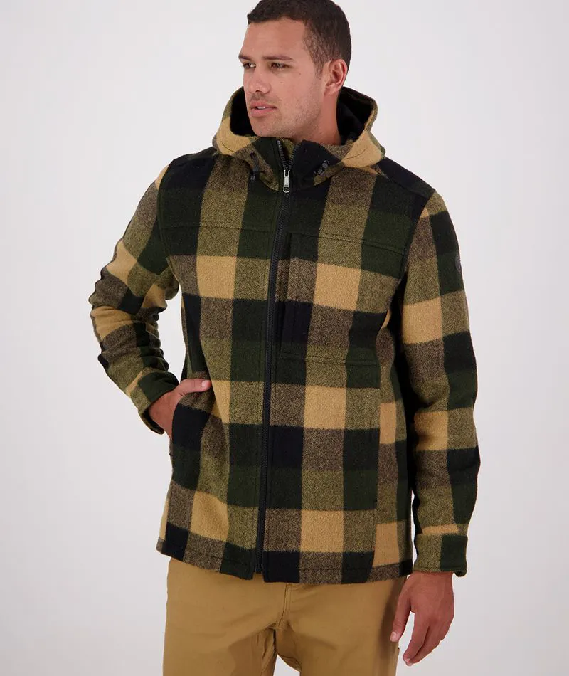 Swanndri Hudson Hooded Jacket - Yellowstone Check-3