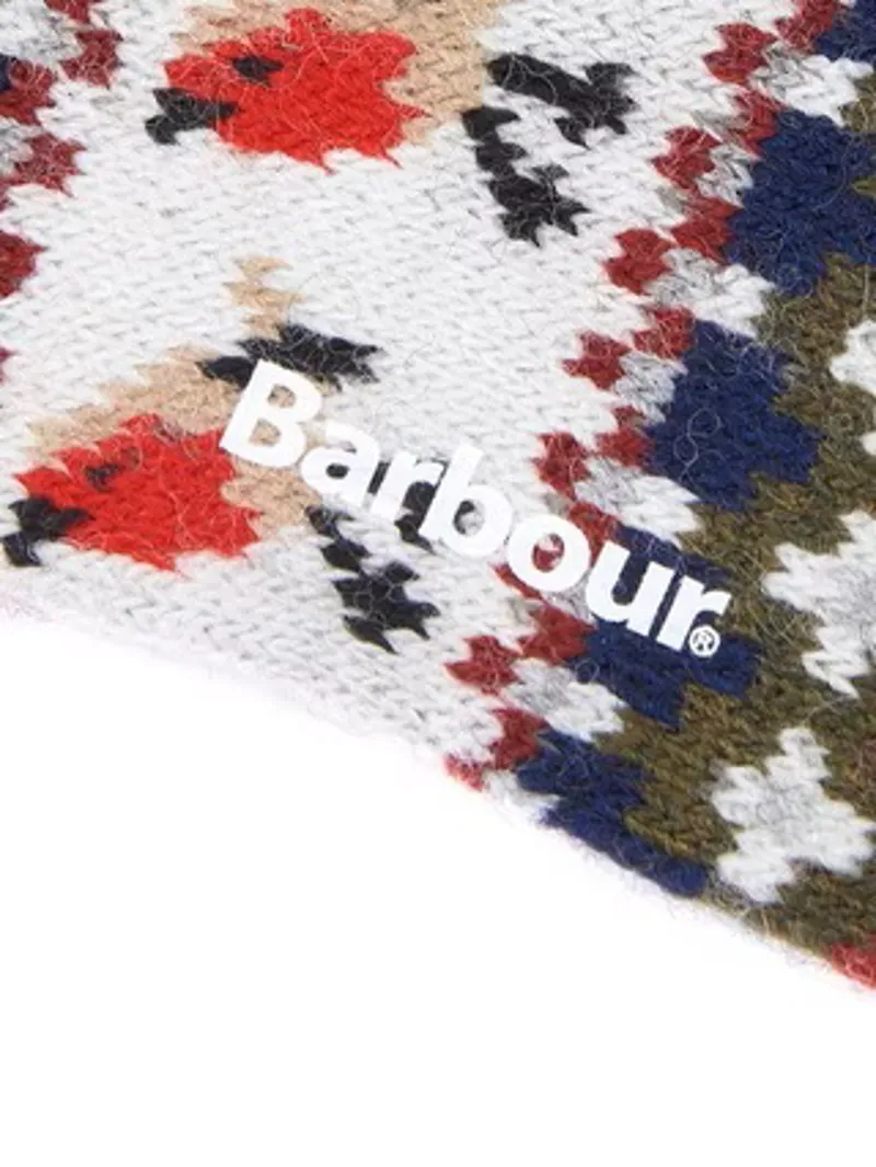 Barbour Robin Fairisle Sock - Olive-1