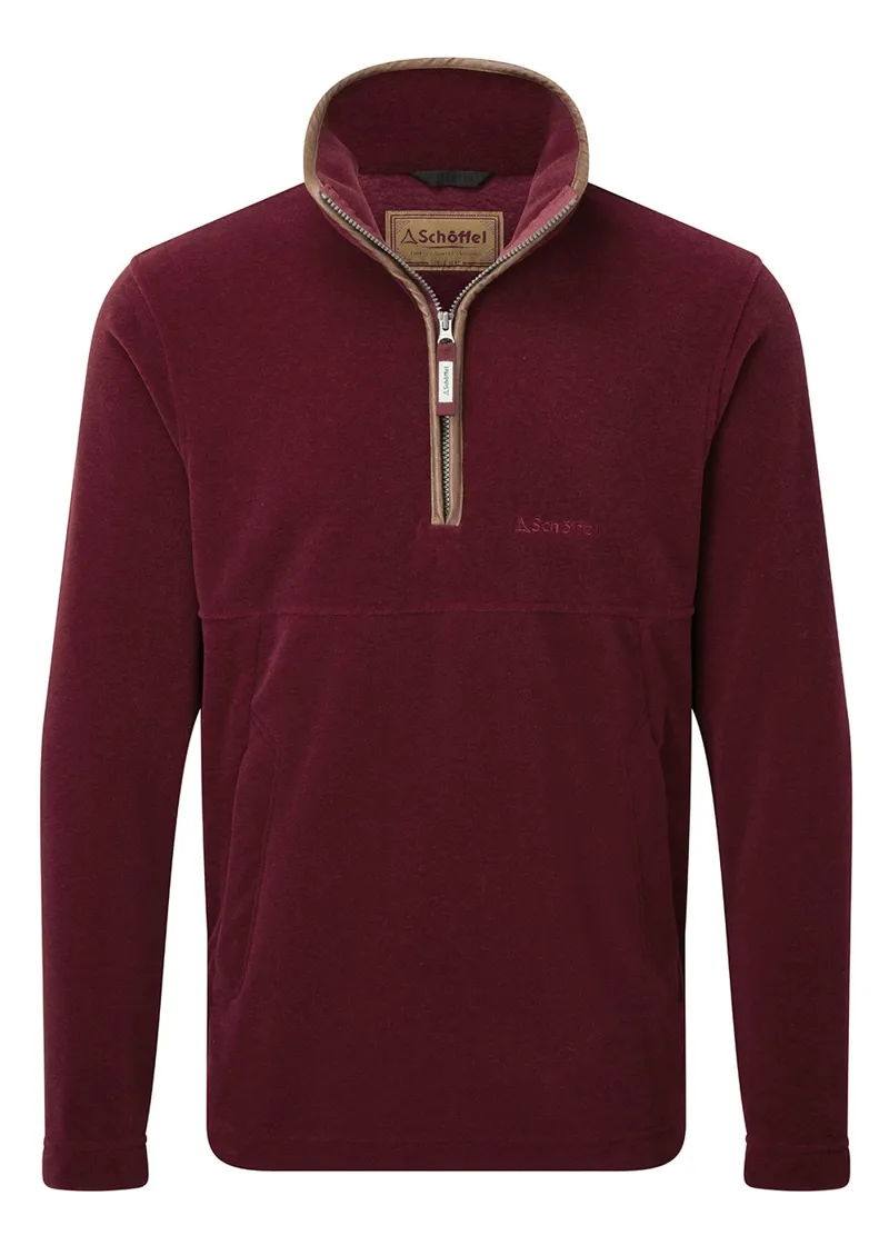 Schoffel Berkeley 1/4 Zip Fleece Claret