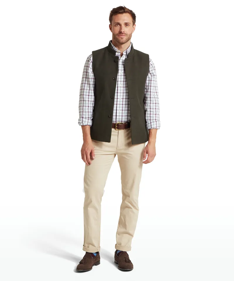Schoffel Barnsdale Nehru Waistcoat - Forest-3