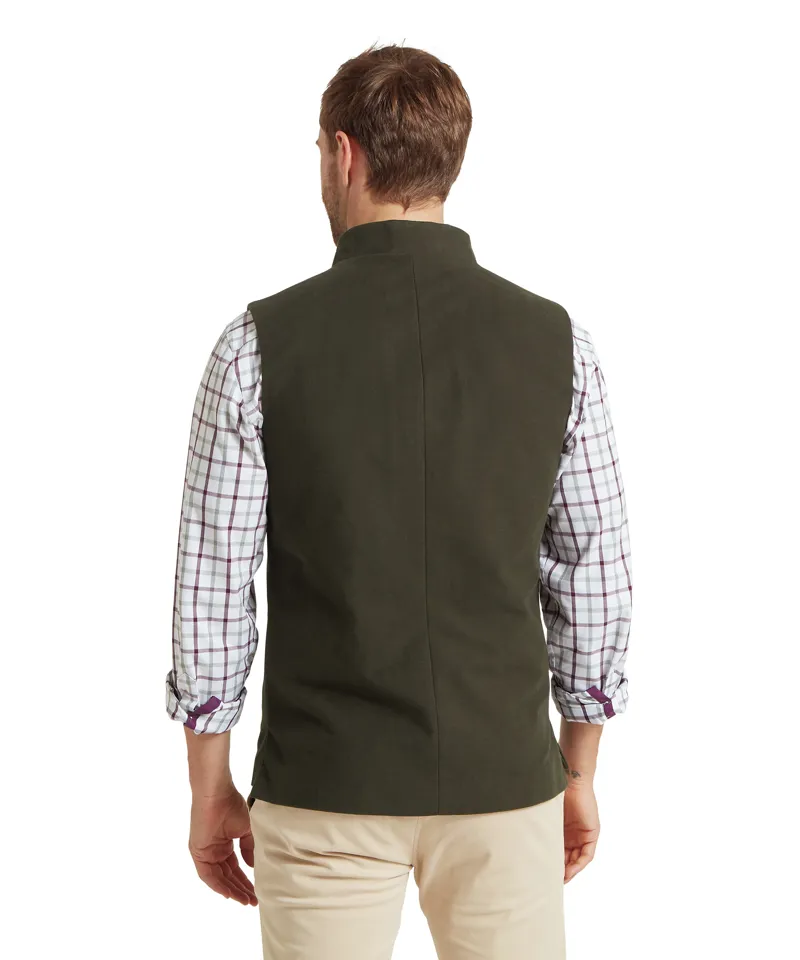 Schoffel Barnsdale Nehru Waistcoat - Forest-4