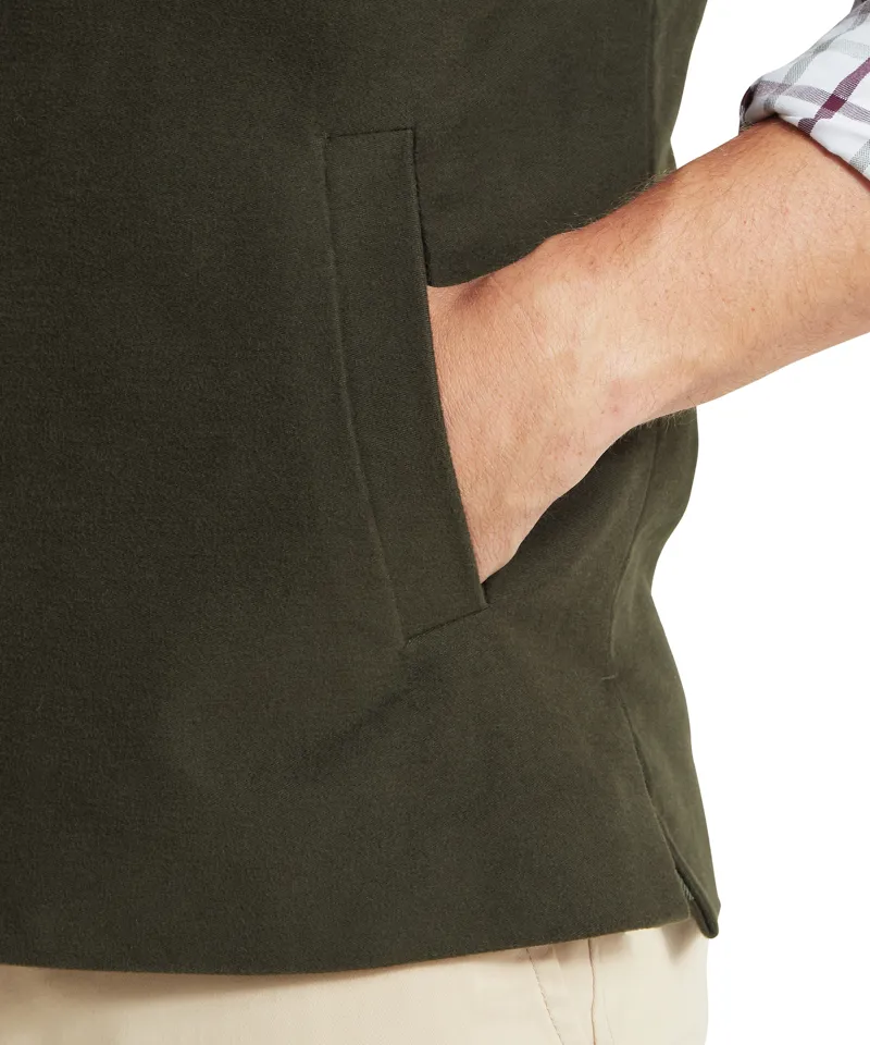 Schoffel Barnsdale Nehru Waistcoat - Forest-6