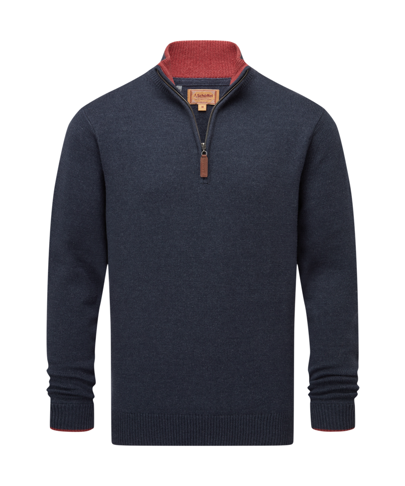 Schoffel Blair 1/4 Zip Jumper - Ink Navy