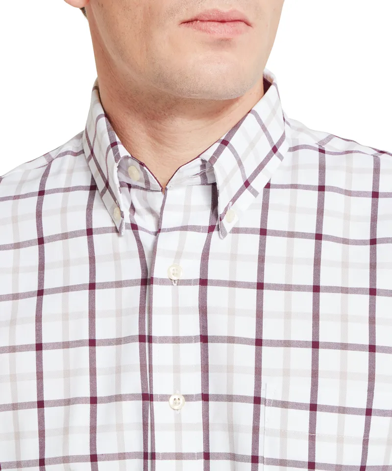 Schoffel Brancaster Classic Shirt - Beetroot Check-1