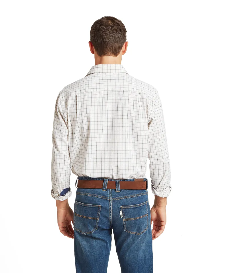 Schoffel Burnham Tattersall Classic Shirt - Blueberry-4