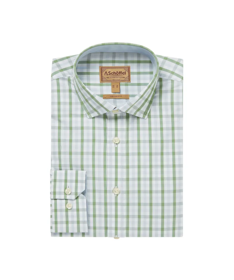 Schoffel Hebden Tailored Shirt - Green/Blue