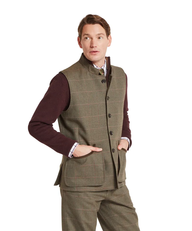 Schoffel Holcot Tweed Waistcoat - Lochlane Tweed-3