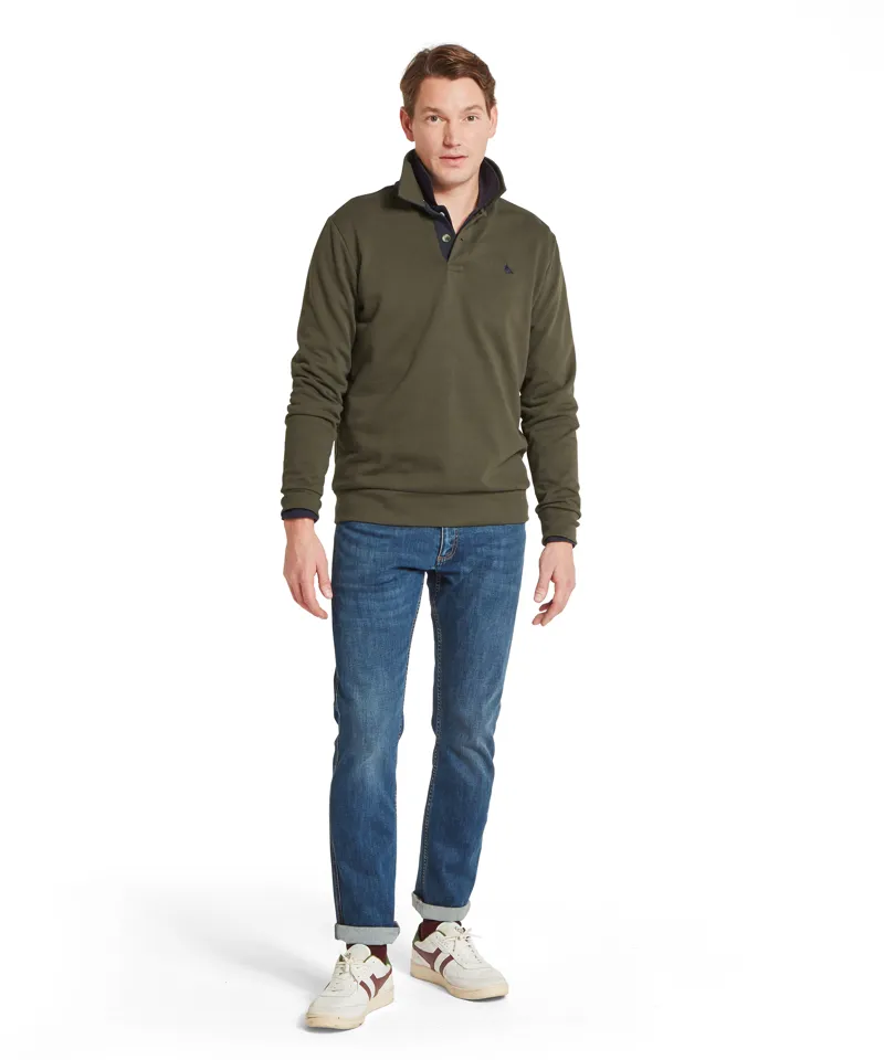 Schoffel Horseley Rugby Sweatshirt - Peat Green-1