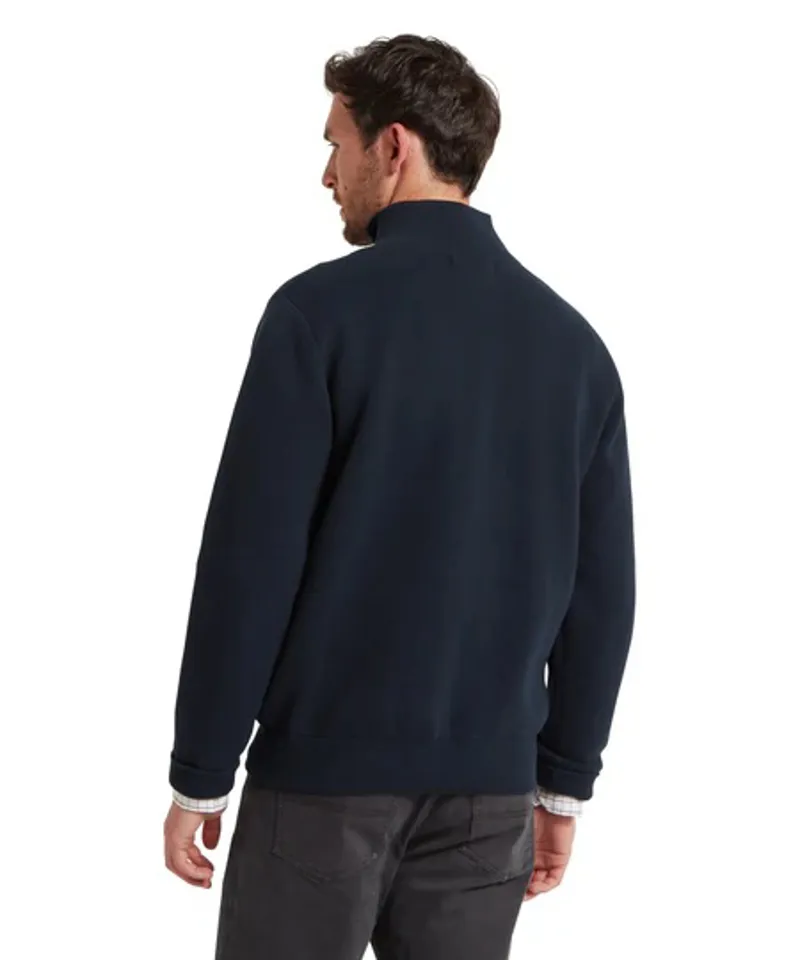 Schoffel Marlow 1/4 Zip Jumper - Navy-3