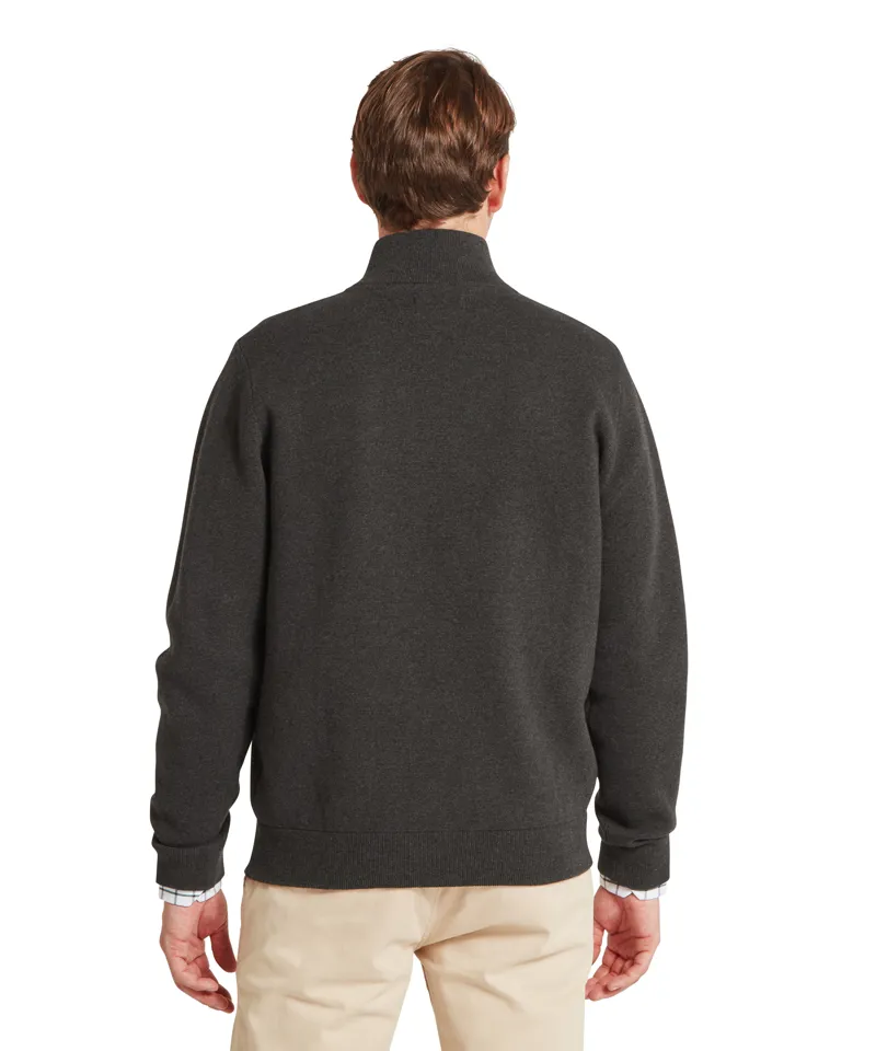 Schoffel Marlow 1/4 Zip Jumper - Charcoal-3