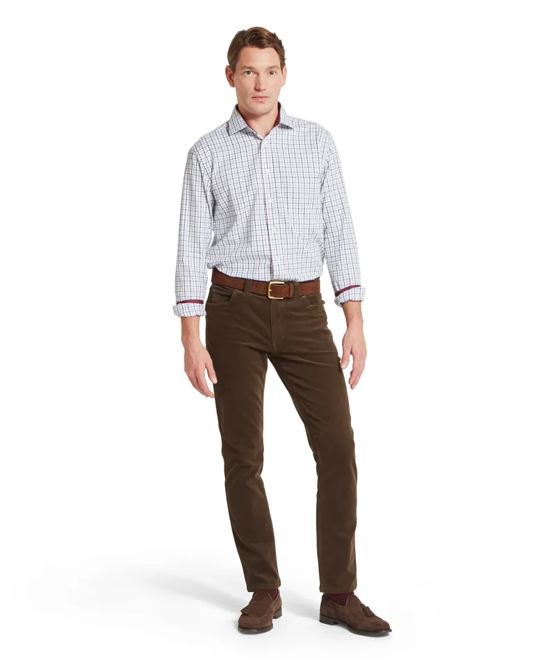 Schoffel Milton Tailored Shirt - Port Lake Blue Check-2