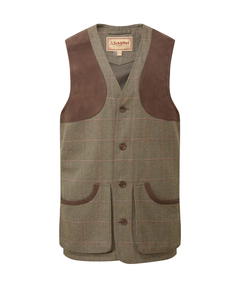 Schoffel Ptarmigan Tweed Waistcoat II - Lochlane Tweed