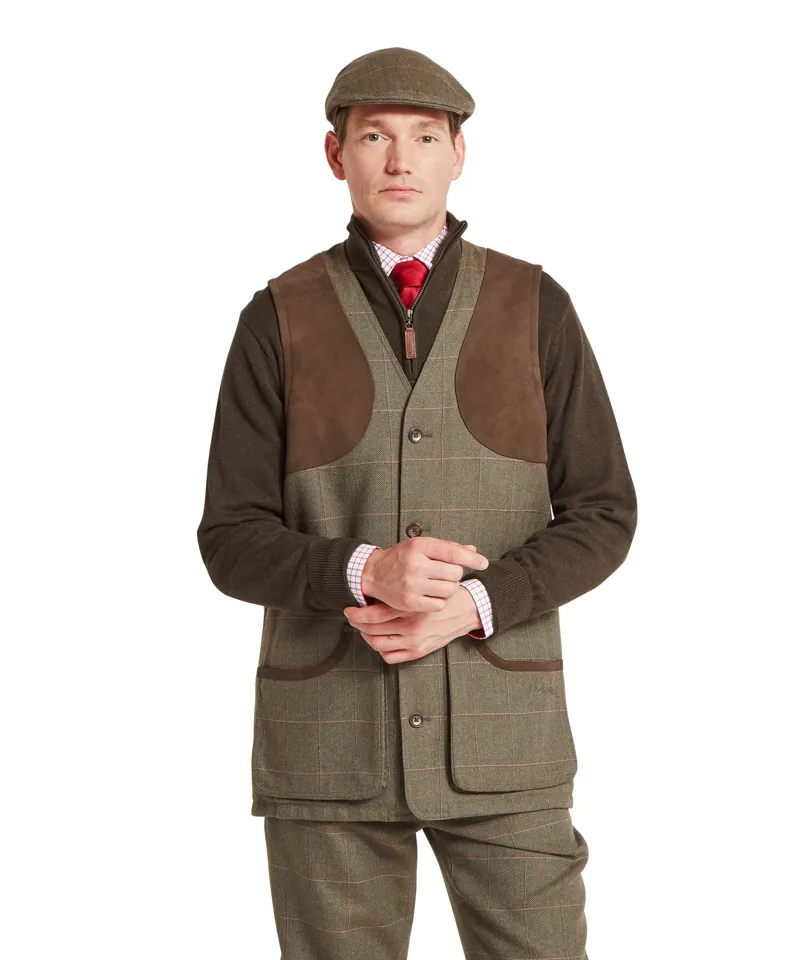 Schoffel Ptarmigan Tweed Waistcoat II - Lochlane Tweed-1