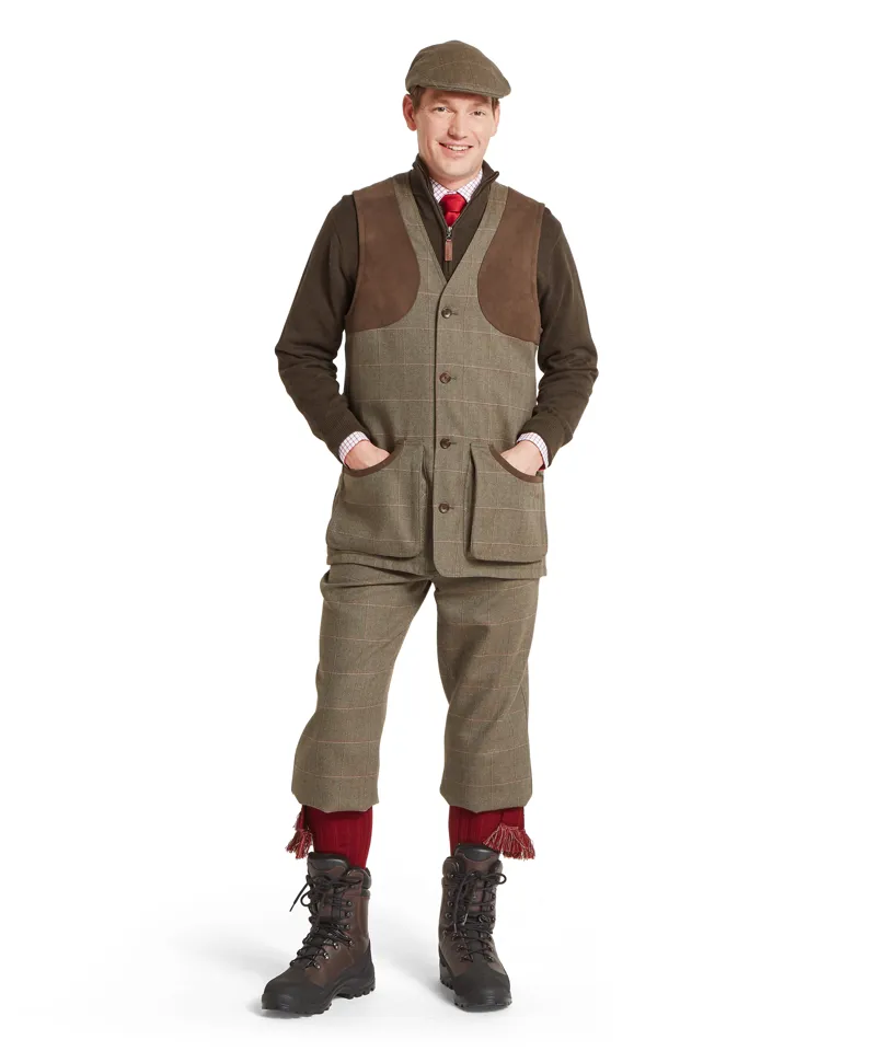 Schoffel Ptarmigan Tweed Waistcoat II - Lochlane Tweed-2