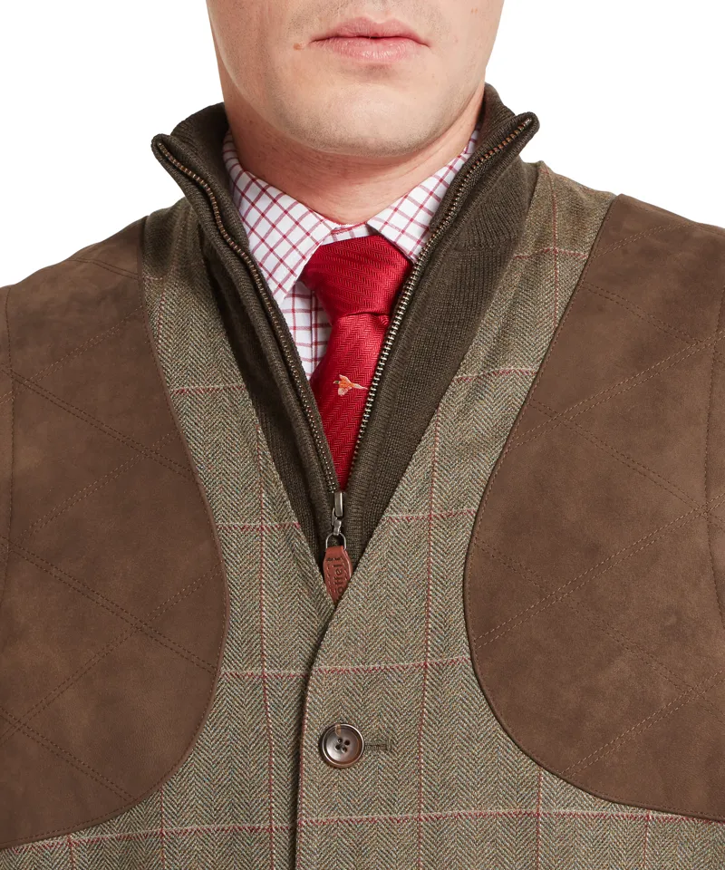Schoffel Ptarmigan Tweed Waistcoat II - Lochlane Tweed-6