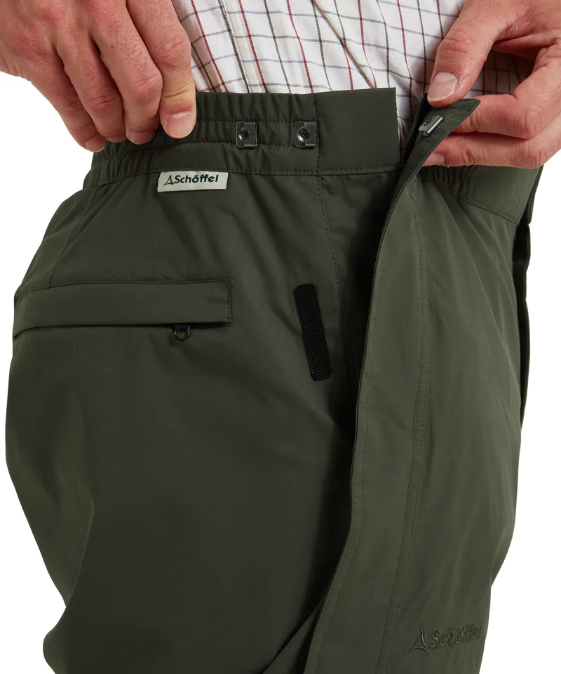 Schoffel Saxby Waterproof Overtrousers - Forest-2