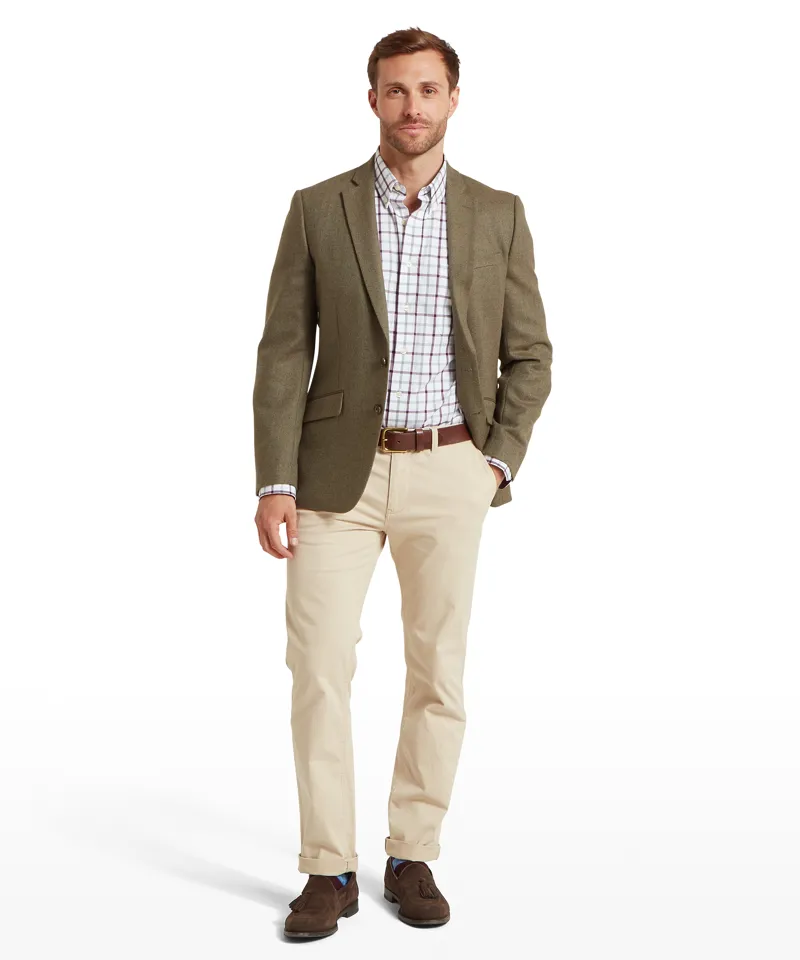 Schoffel St Andrews Tweed Sports Jacket - Loden Green-2