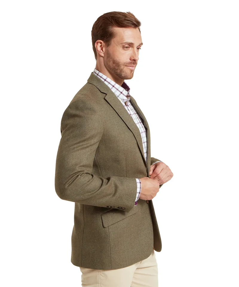 Schoffel St Andrews Tweed Sports Jacket - Loden Green-3