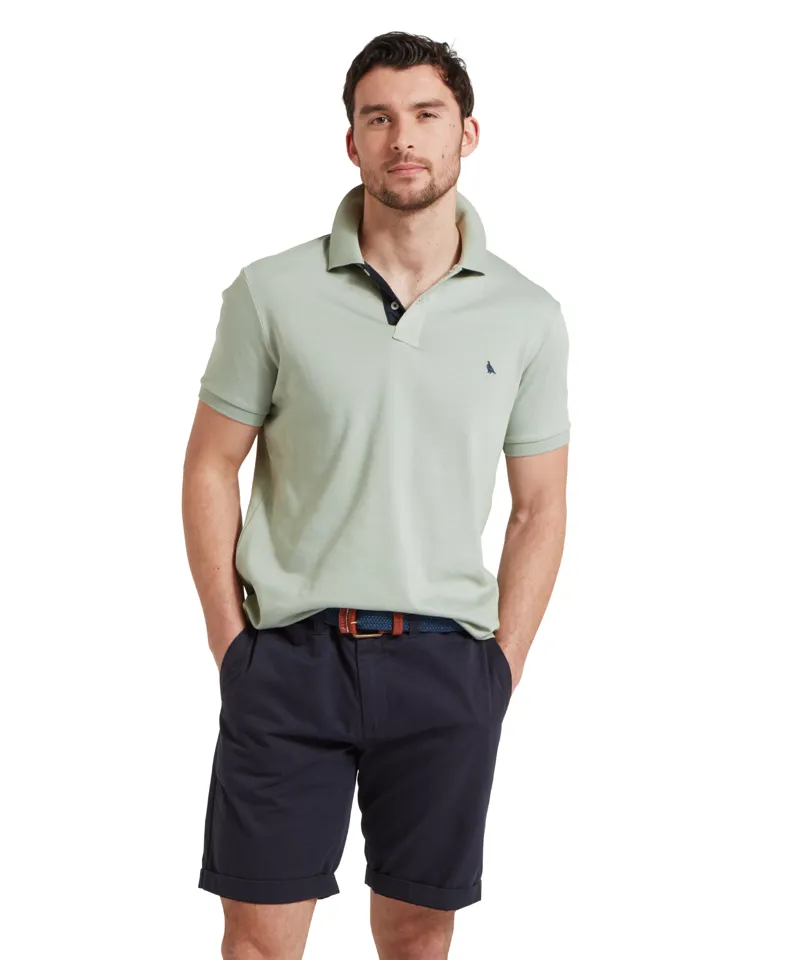 Schoffel St Ives Jersey Polo Shirt - Aqua Grey-1