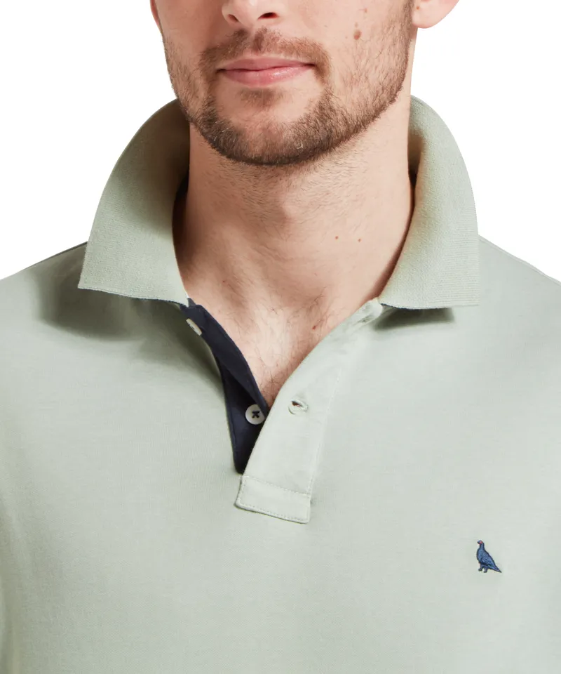 Schoffel St Ives Jersey Polo Shirt - Aqua Grey-4