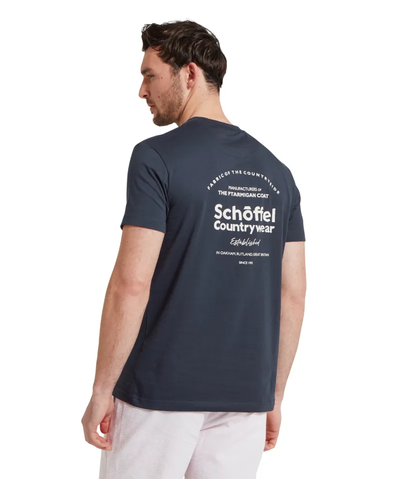 Schoffel Talland T-Shirt - Navy Heritage Print-3