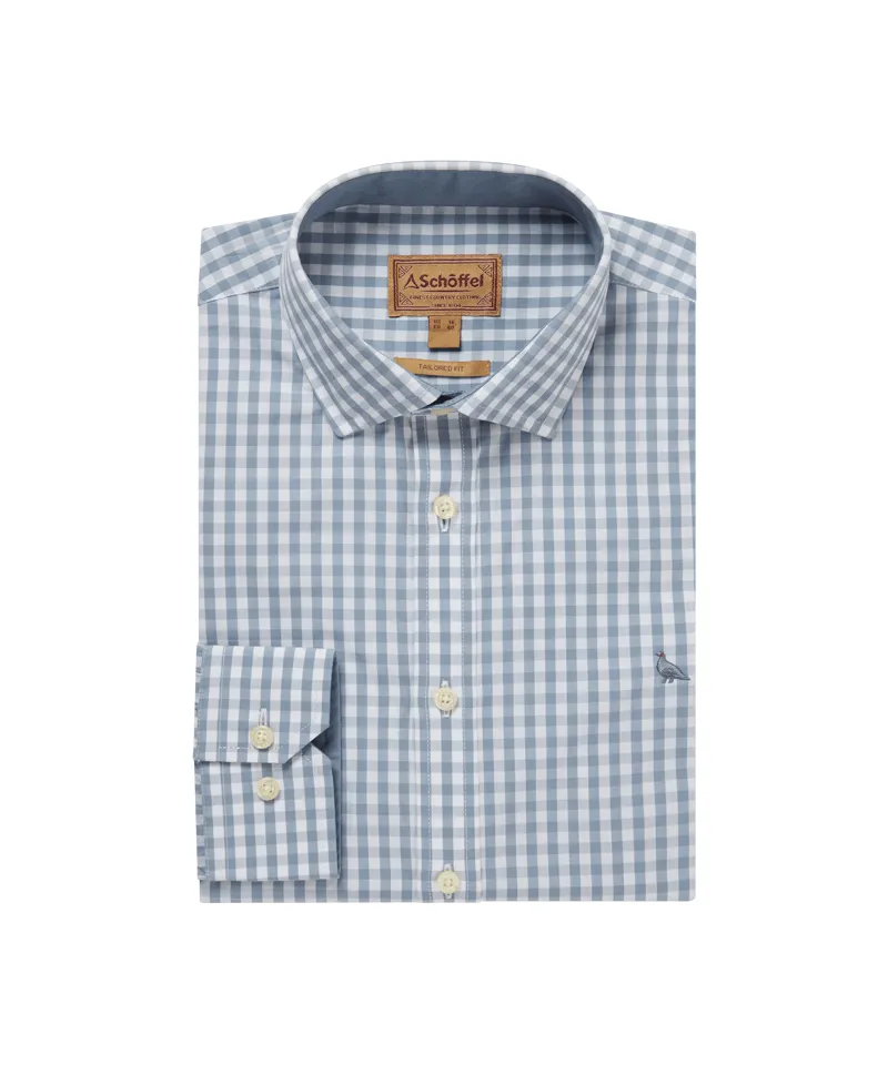 Schoffel Thorpeness Tailored Shirt - Pigeon Blue