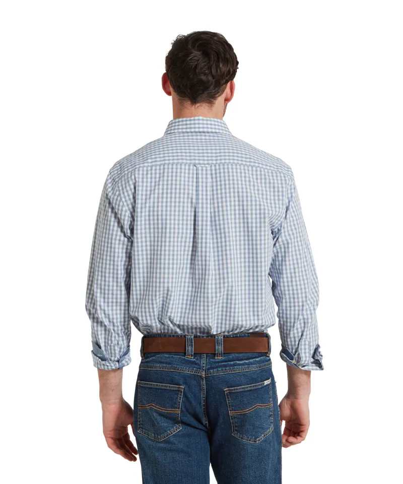 Schoffel Thorpeness Tailored Shirt - Pigeon Blue-3