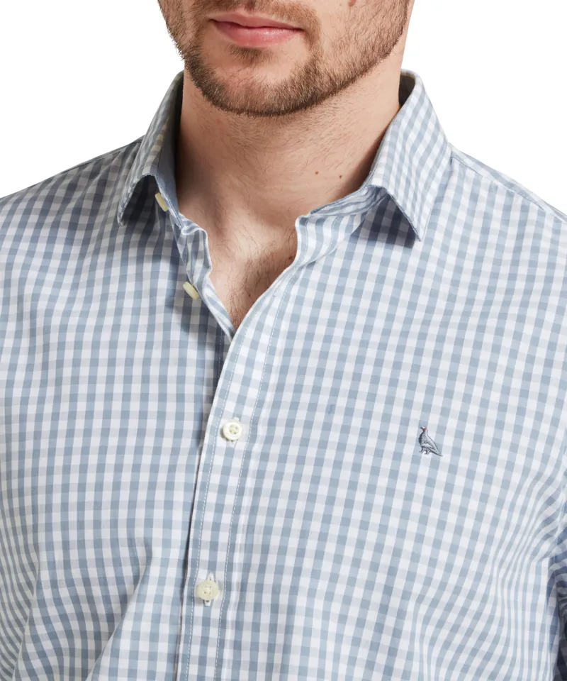Schoffel Thorpeness Tailored Shirt - Pigeon Blue-4