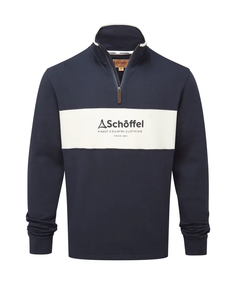 Schoffel Trencrom 1/4 Zip - Navy/Stone