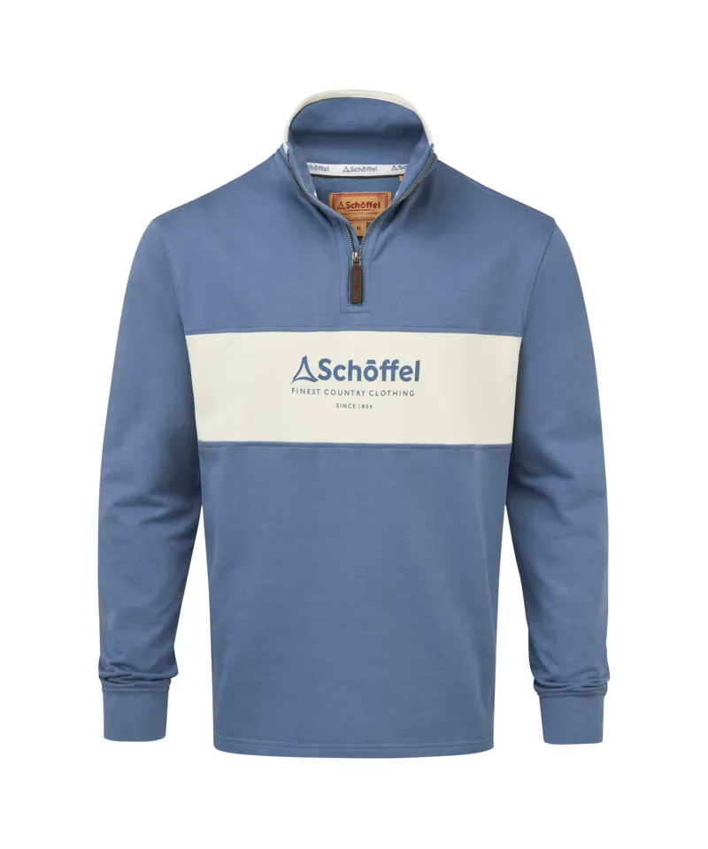 Schoffel Trencrom 1/4 Zip - Vintage Indigo/Stone
