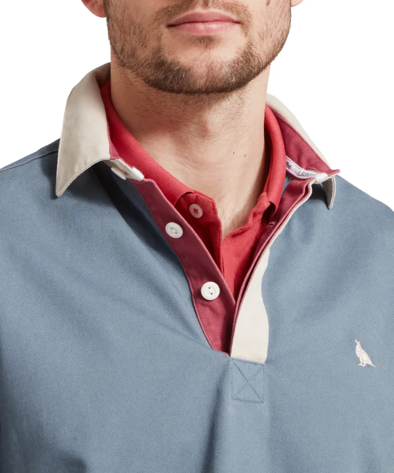 Schoffel Truro Deck Shirt - Dark Pigeon Blue-4