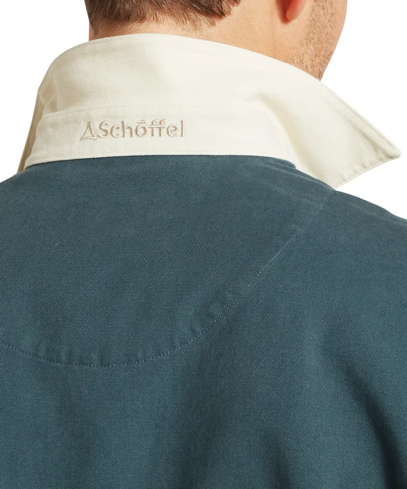 Schoffel Truro Deck Shirt - Deep Ocean Blue-5