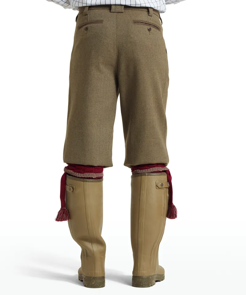 Schoffel Herringbone Tweed Plus Fours - Loden Green-4