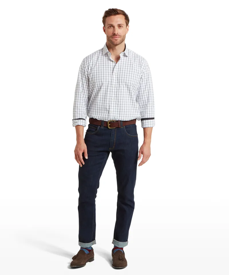 Schoffel Westminster Classic Shirt - Navy Check-2