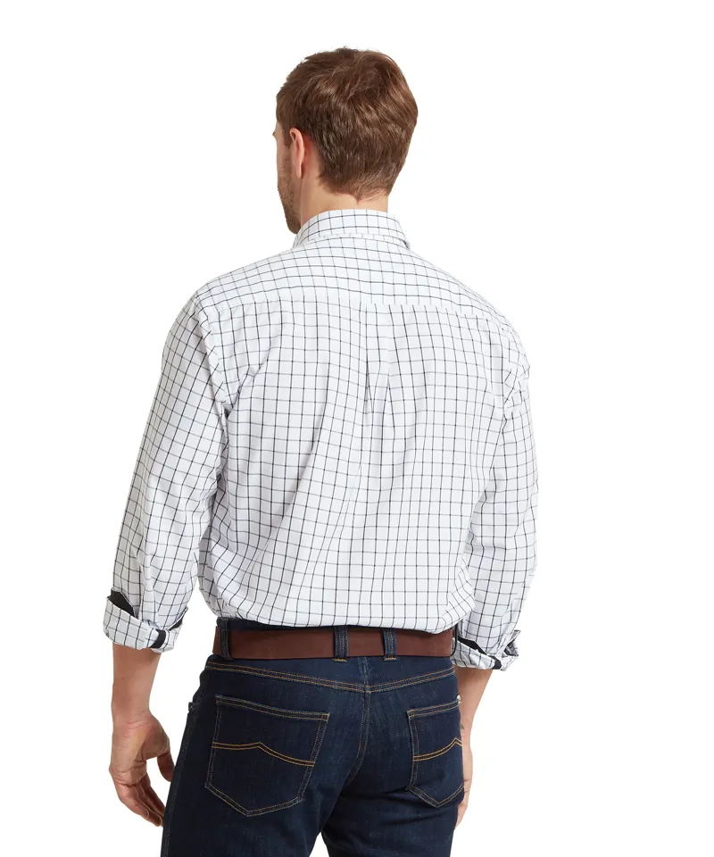 Schoffel Westminster Classic Shirt - Navy Check-4