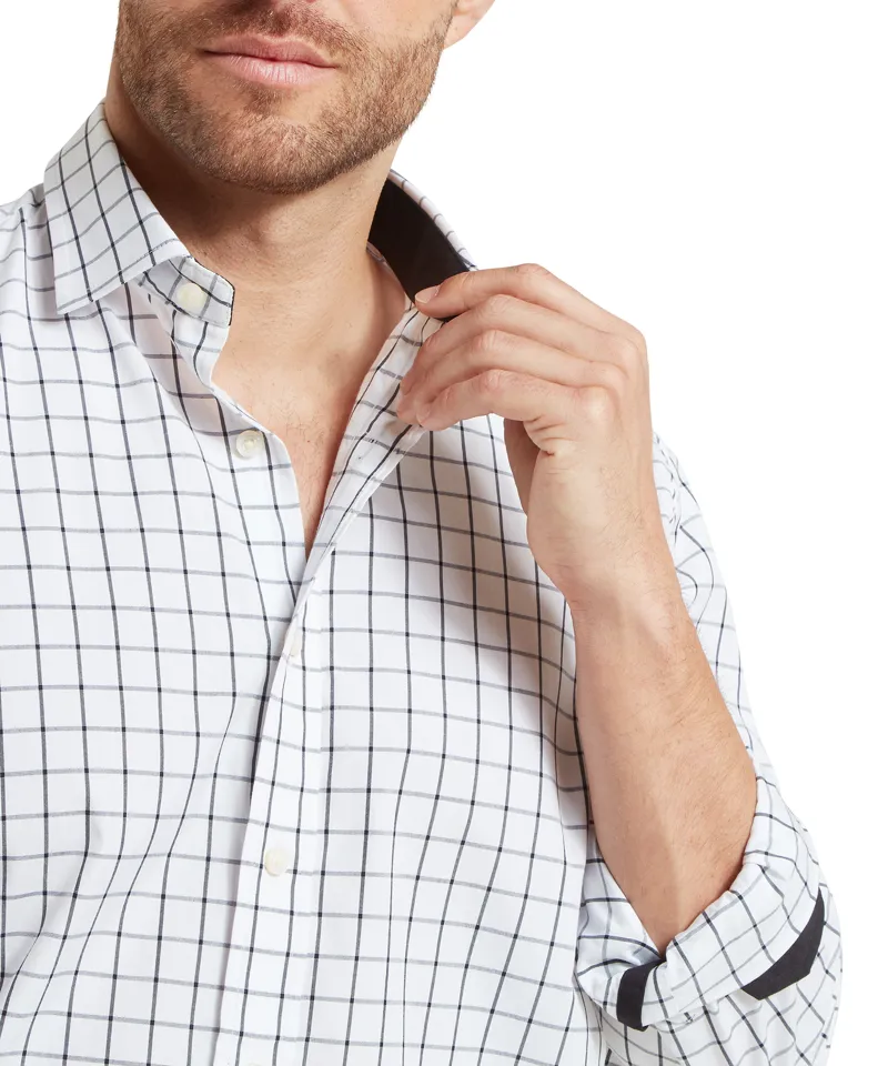 Schoffel Westminster Classic Shirt - Navy Check-5