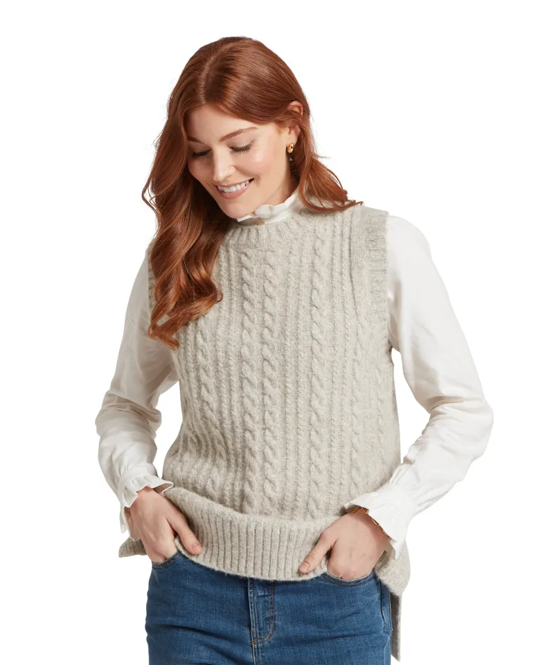 Schoffel Evie Sleeveless Jumper - Cobblestone-2