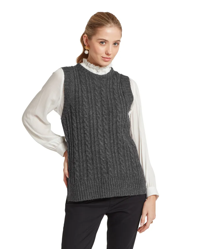 Schoffel Evie Sleeveless Jumper - Charcoal-1