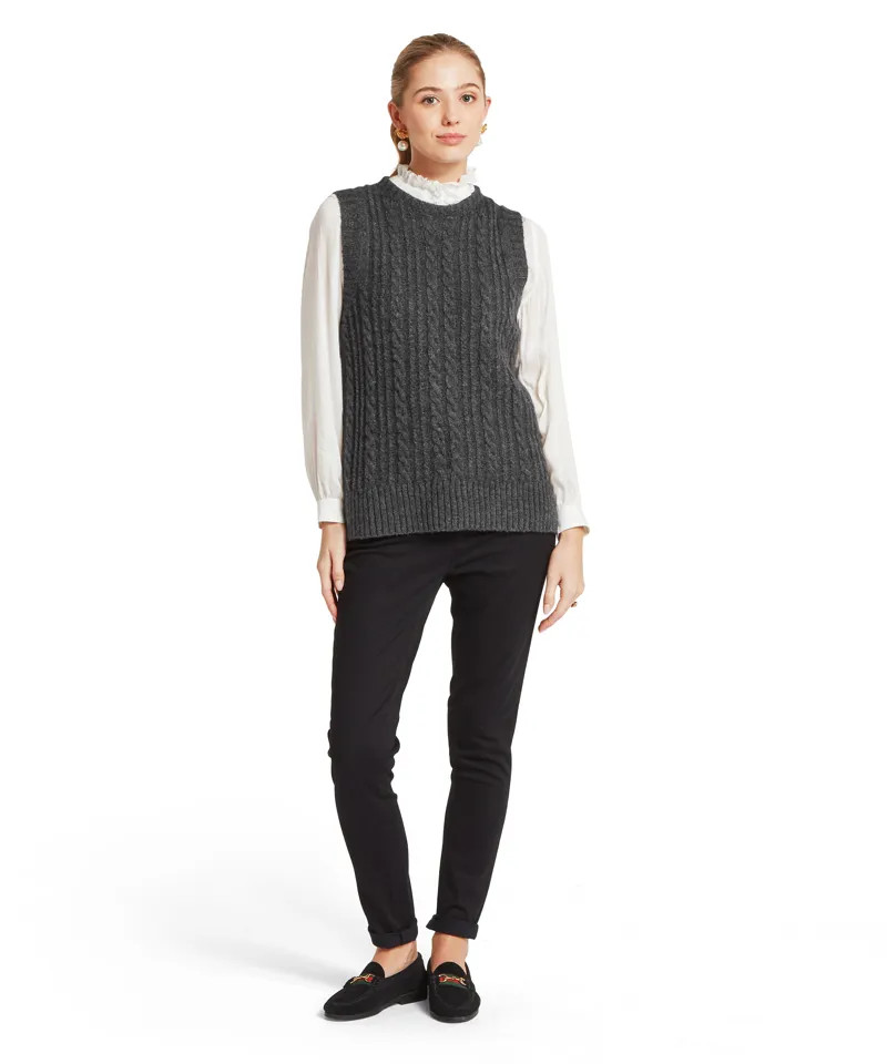 Schoffel Evie Sleeveless Jumper - Charcoal-2