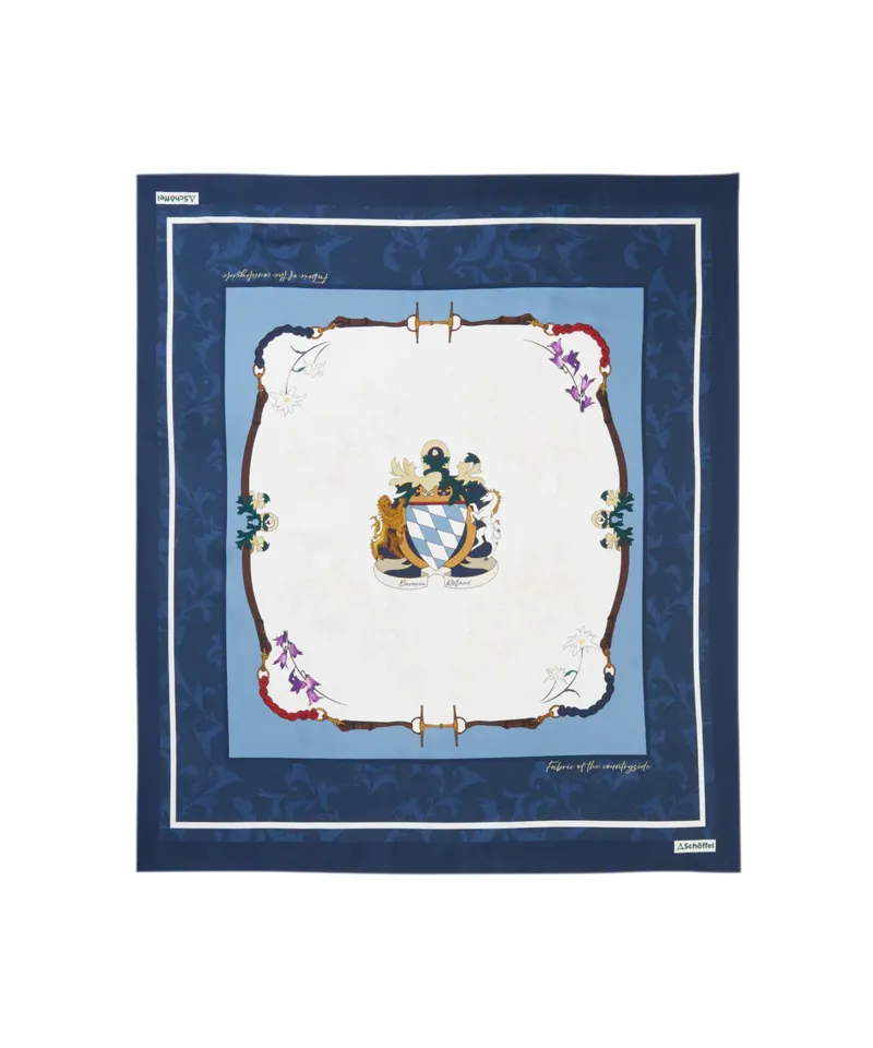 Schoffel Hathersage Silk Scarf - Crest Print