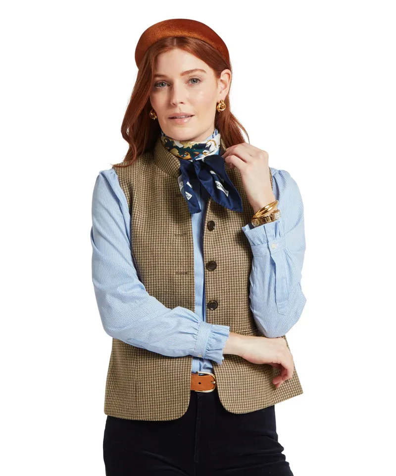 Schoffel Hathersage Silk Scarf - Crest Print-2