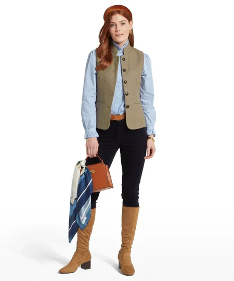 Schoffel Hathersage Silk Scarf - Crest Print-4