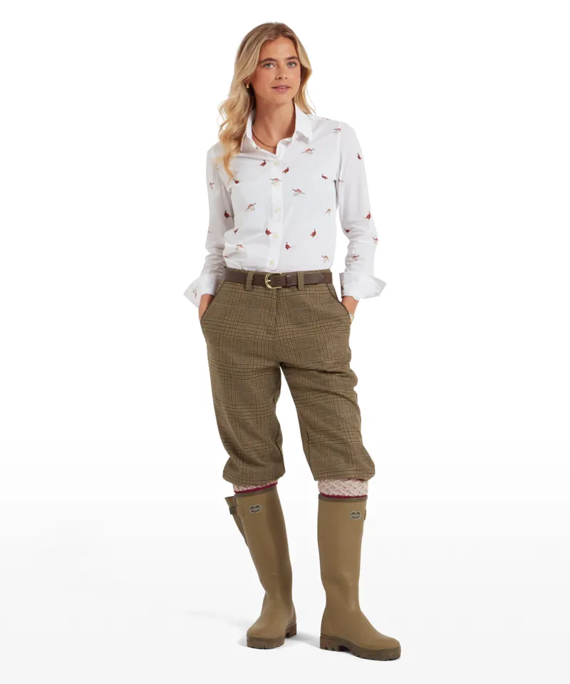 Schoffel High Waisted Tweed Breeks - Teviot Tweed-3