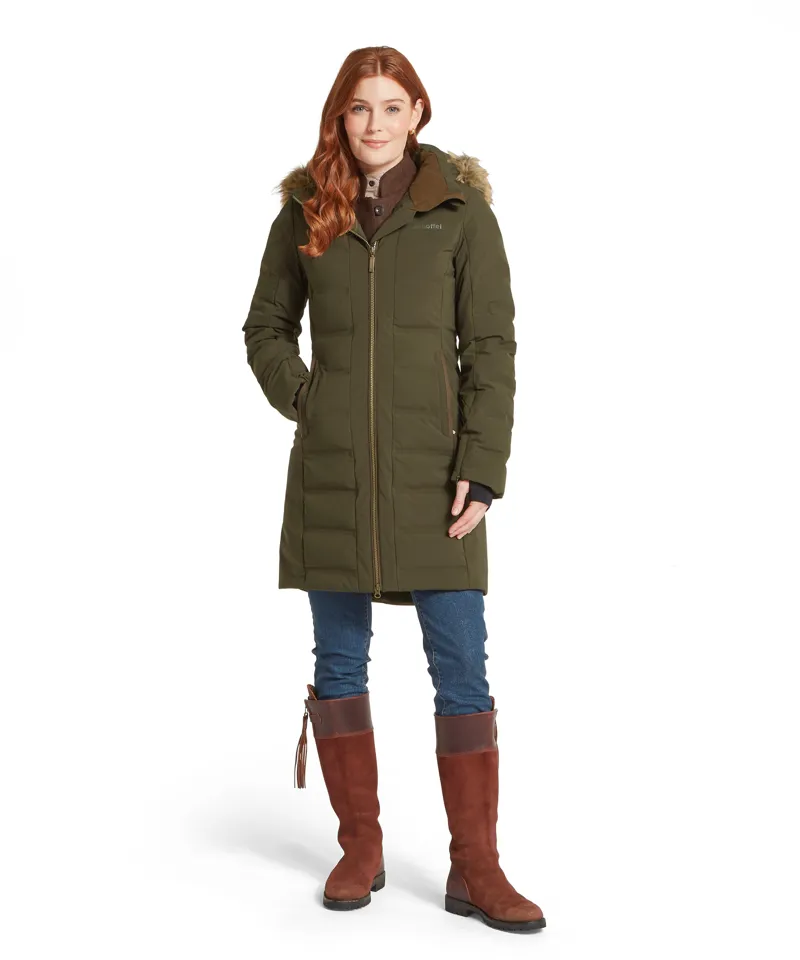 Schoffel Hurlingham Waterproof Down Coat - Forest-2