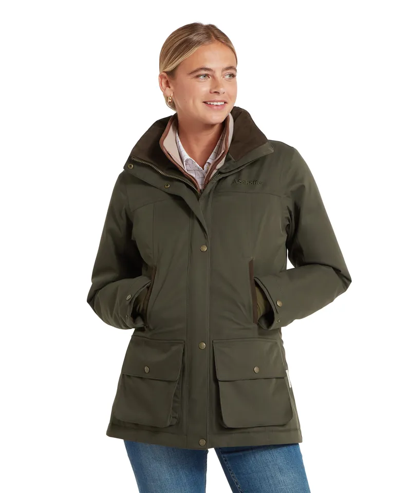 Schoffel Langton Country Coat - Dark Woodland-1