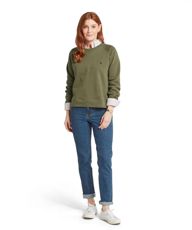 Schoffel Newberry Sweatshirt - Dark Khaki Green-1