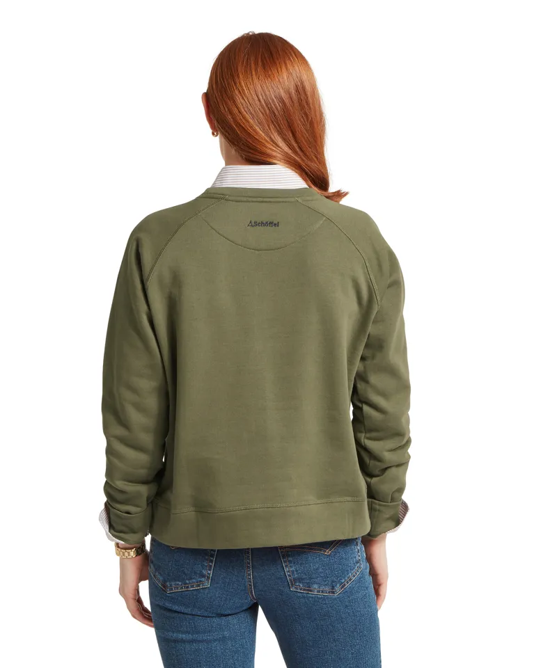 Schoffel Newberry Sweatshirt - Dark Khaki Green-5